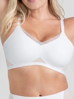 Honeylove CrossOver bra white medium 36 b/c